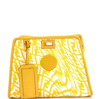 Fendi Peekaboo Defender Zucca Coated Canvas Mini