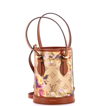 Louis Vuitton Bucket Bag Limited Edition Garden Monogram Canvas Nano