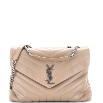Saint Laurent Loulou Shoulder Bag Matelasse Chevron Leather Medium