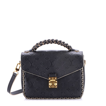 Louis Vuitton Braided Handle Pochette Metis Monogram Empreinte Leather