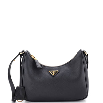 Prada Re-Edition Hobo Saffiano Leather Mini
