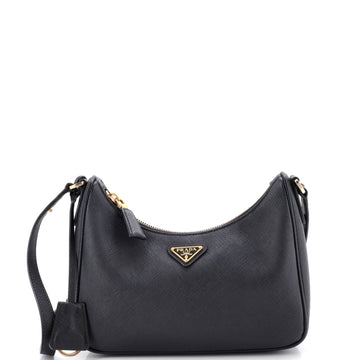 Prada Re-Edition Hobo Saffiano Leather Mini