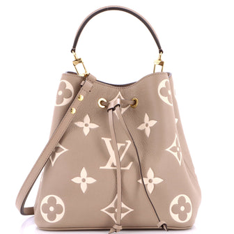 Louis Vuitton NeoNoe Handbag Bicolor Monogram Empreinte Giant MM