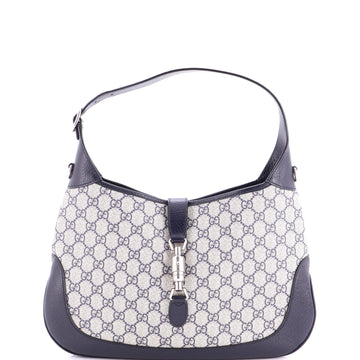 Gucci Web Strap Jackie 1961 Hobo GG Coated Canvas with Leather Medium