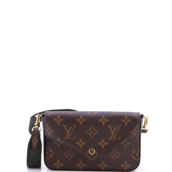 Louis Vuitton Felicie Strap & Go Handbag Monogram Canvas