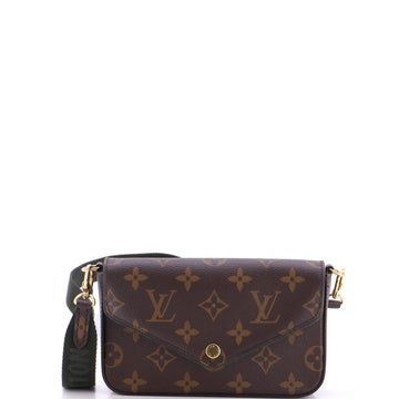 Louis Vuitton Felicie Strap & Go Handbag Monogram Canvas