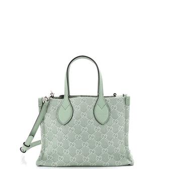 Gucci Ophidia Shopper Tote GG Denim Medium