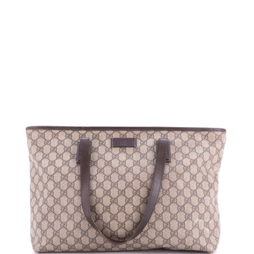 Gucci Plus Tote GG Coated Canvas with Leather Medium