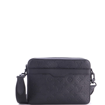 Louis Vuitton Trio Messenger Bag Monogram Shadow Leather