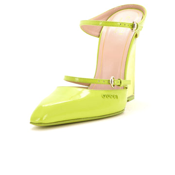 Gucci Women's Regent Wedge Mules Patent