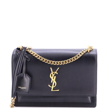 Saint Laurent Sunset Crossbody Bag Leather Medium