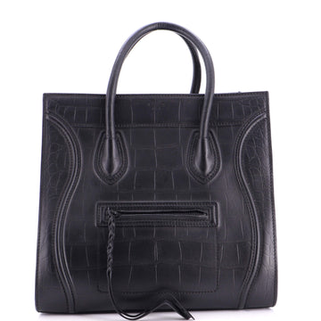 Celine Phantom Bag Crocodile Embossed Leather Medium