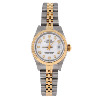 Rolex Oyster Perpetual Datejust Automatic Watch Stainless Steel and Yellow Gold 26