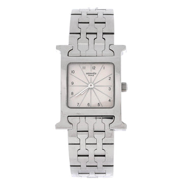 Hermes Heure H Quartz Watch Stainless Steel 21