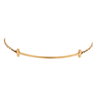 Tiffany & Co. T Smile Chain Bracelet 18K Yellow Gold Medium