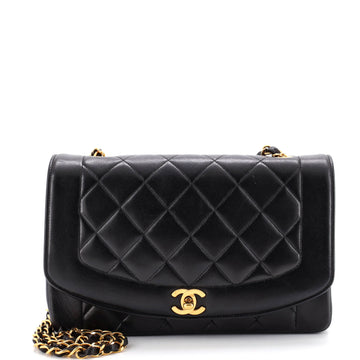 Chanel Vintage Diana Flap Bag Quilted Lambskin Medium