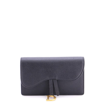 Christian Dior Saddle Rectangular Belt Bag Leather