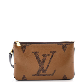 Louis Vuitton Double Zip Pochette Reverse Monogram Giant