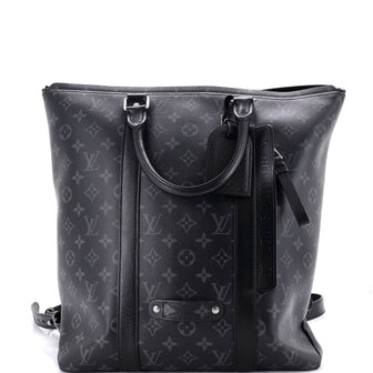 Louis Vuitton Tote Backpack Monogram Eclipse Canvas