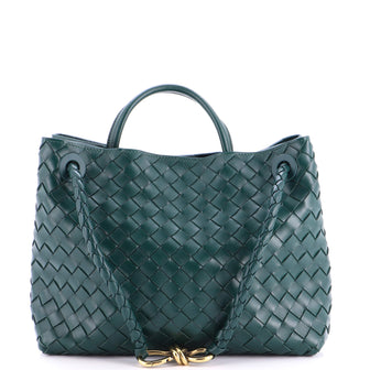 Bottega Veneta Andiamo Top Handle Bag Intrecciato Nappa Medium