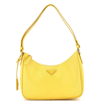 Prada Re-Edition Hobo Saffiano Leather Mini