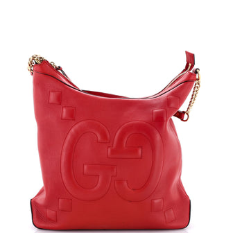Gucci Apollo Hobo GG Embossed Calfskin Large