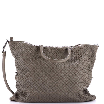 Bottega Veneta Fold Over Tote Intrecciato Nappa XL