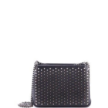 Christian Louboutin Triloubi Chain Bag Spiked Leather Small