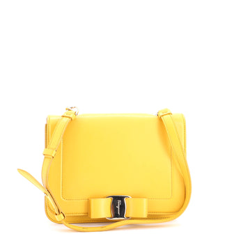 Salvatore Ferragamo Vara Bow Crossbody Bag Leather Small