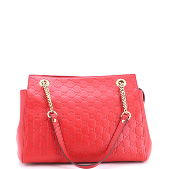 Gucci Soft Signature Shoulder Bag Guccissima Leather Medium