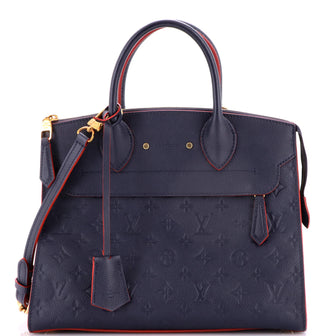 Louis Vuitton Pont Neuf Handbag Monogram Empreinte Leather MM