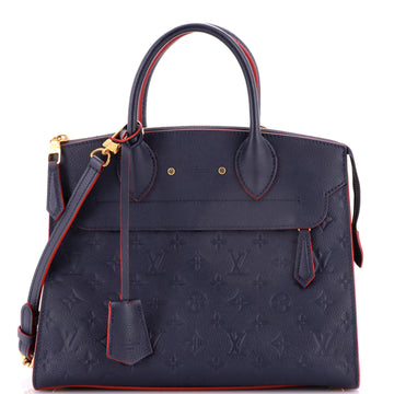 Louis Vuitton Pont Neuf Handbag Monogram Empreinte Leather MM