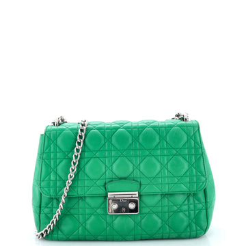 Christian Dior Long Chain Miss Dior Bag Cannage Quilt Lambskin Medium