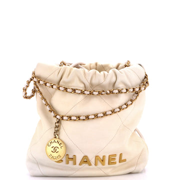 Chanel 22 Chain Hobo Quilted Shaded Calfskin Mini