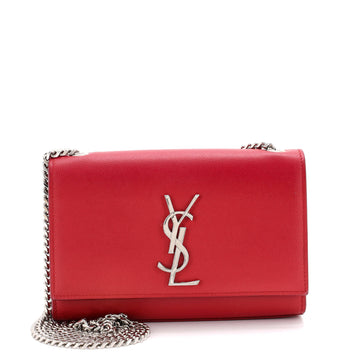 Saint Laurent Classic Monogram Crossbody Bag Grainy Leather Small