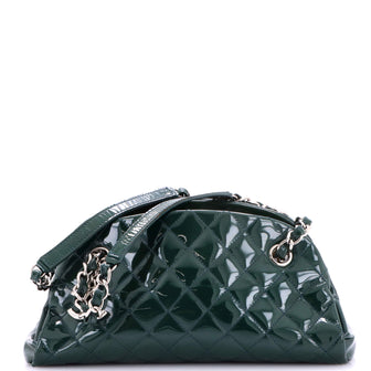 Chanel Just Mademoiselle Bag Quilted Patent Small