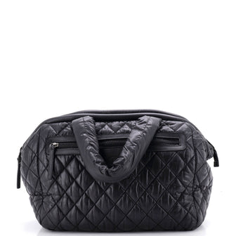 Chanel Coco Cocoon Bowling Bag Quilted Lambskin Large