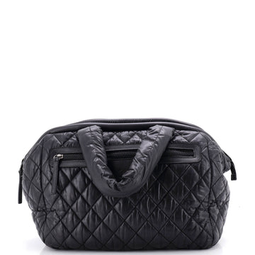 Chanel Coco Cocoon Bowling Bag Quilted Lambskin Large