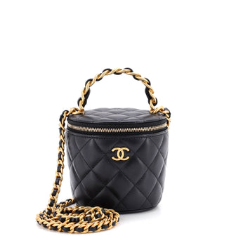 Chanel Afternoon Tea Vanity Bucket Bag Quilted Lambskin Mini