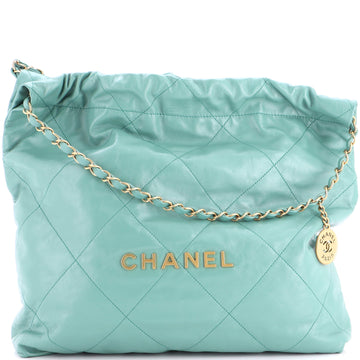 Chanel 22 Chain Hobo Quilted Calfskin Medium