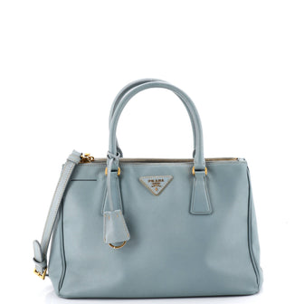 Prada Double Zip Lux Tote Saffiano Leather Small