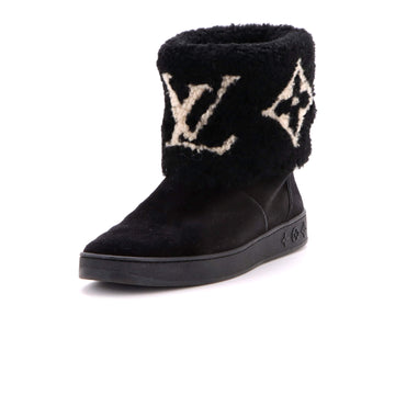 Louis Vuitton Women's Snowdrop Flat Ankle Boots Suede and Shearling