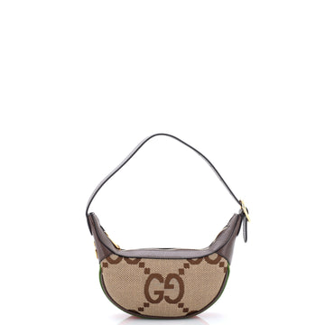 Gucci Ophidia Half Moon Bag Jumbo GG Canvas Mini