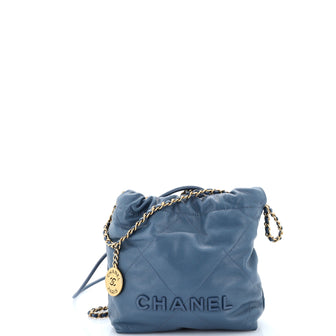 Chanel 22 Chain Hobo Quilted Caviar Mini