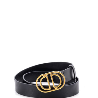 Christian Dior 30 Montaigne Cut-Out Belt Leather Thin