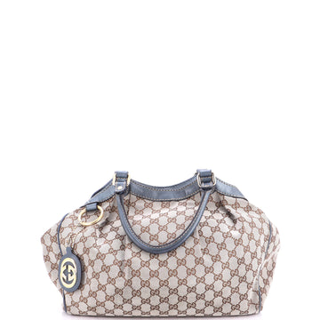 Gucci Sukey Tote GG Canvas with Leather Medium
