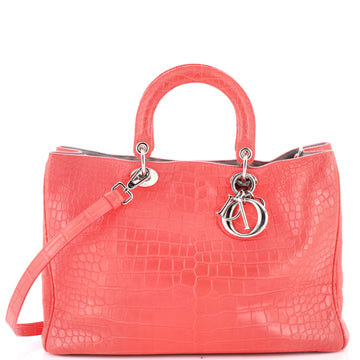 Christian Dior Diorissimo Tote Crocodile Large