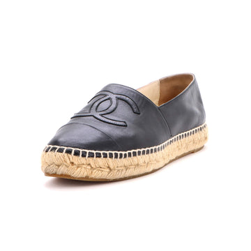 Chanel Women's CC Cap Toe Espadrilles Leather