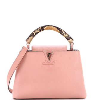 Louis Vuitton Capucines Bag Leather with Python BB