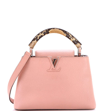 Louis Vuitton Capucines Bag Leather with Python BB